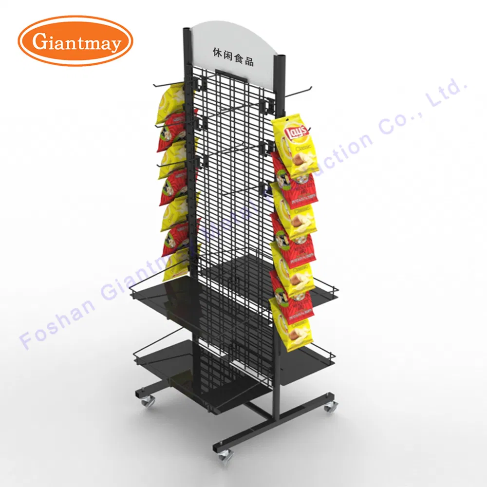Supermarkt-Display-Inselregale, Metall-Lagerregale